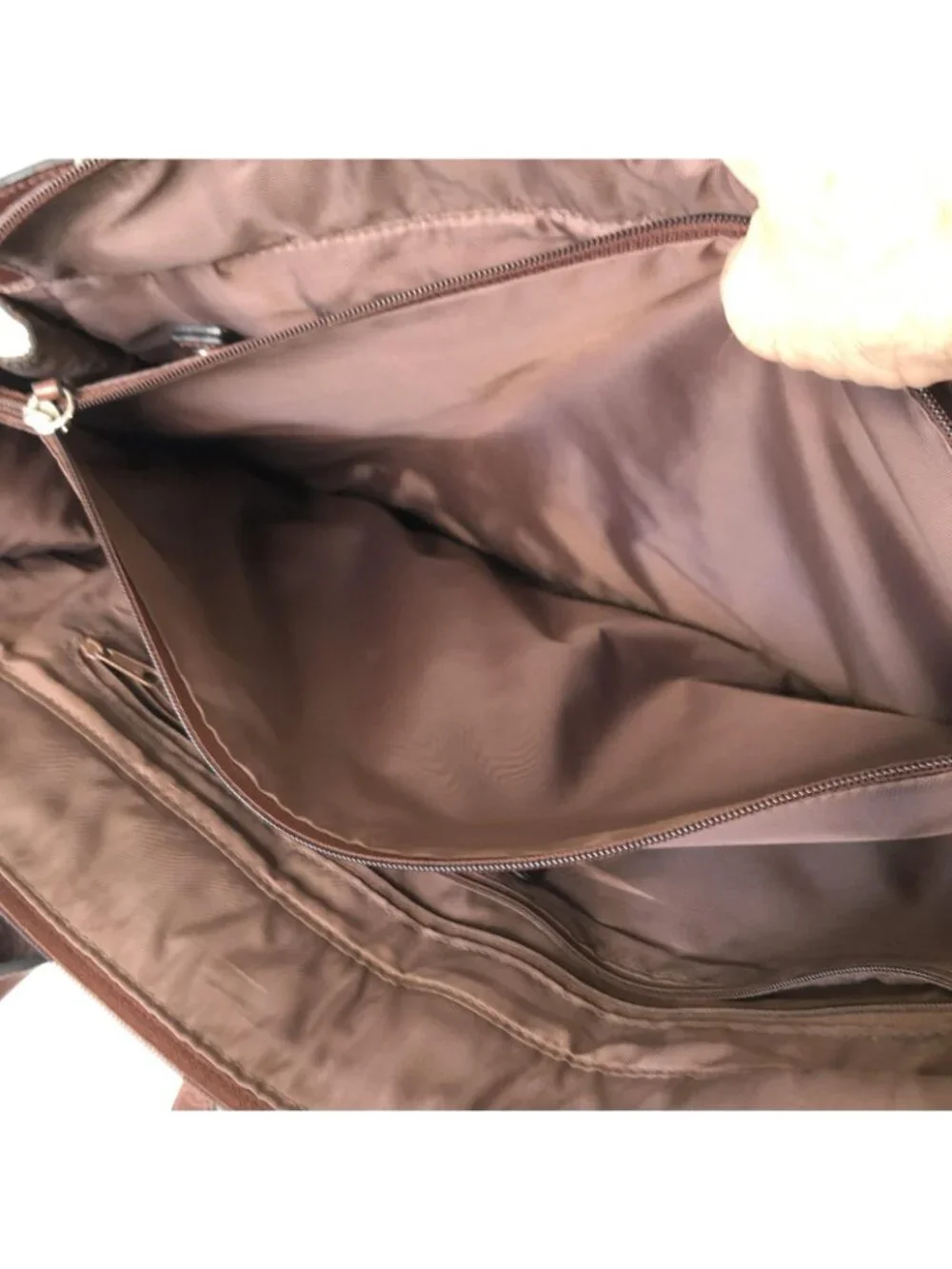 Italian Leather Briefcase Bag Mens Large Brown Zip Crossbody Business Organizer